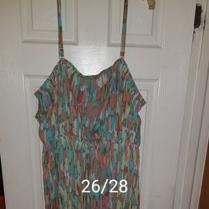 Multi colored maxi dress